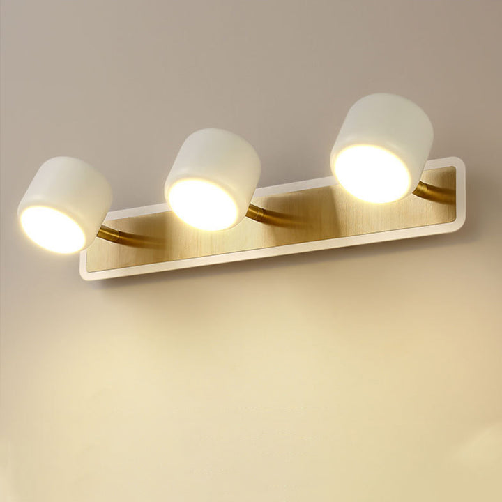 Moderne Einfachheit Zylinder Eisen LED Spiegel-Front-Wandleuchte für Badezimmer 
