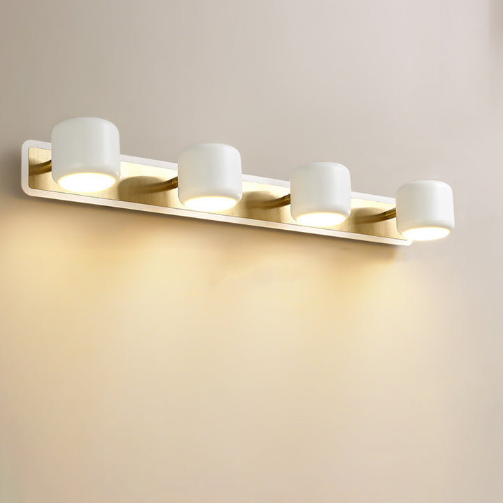 Moderne Einfachheit Zylinder Eisen LED Spiegel-Front-Wandleuchte für Badezimmer 