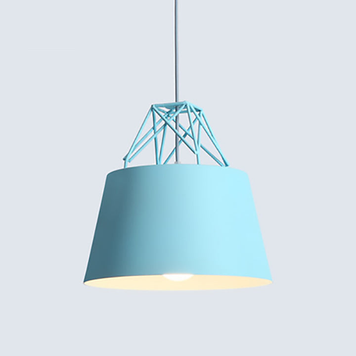 Zeitgenössische nordische Geometrie Diamant Aluminium 1-Licht Pendelleuchte für Wohnzimmer 