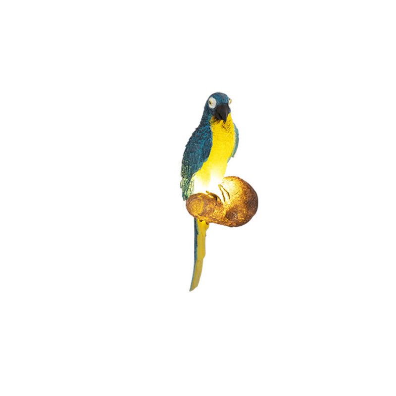 Contemporary Creative Resin Imitation Animal Toucan Owl Waterproof LED Wall Sconce Lamp For Outdoor Patio