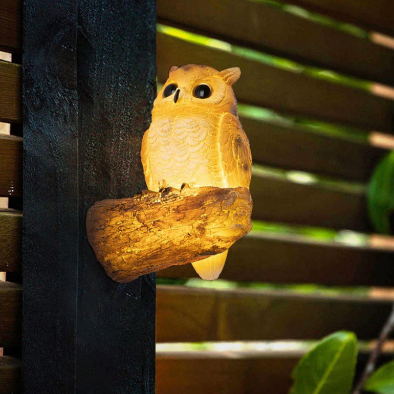 Contemporary Creative Resin Imitation Animal Toucan Owl Waterproof LED Wall Sconce Lamp For Outdoor Patio