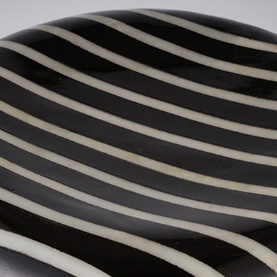 Contemporary Simplicity Solar Resin Simulation Striped Stone LED Outdoor Light For Garden