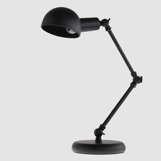 Contemporary Nordic Iron Semicircular 1-Light Rocker Arm Table Lamp For Bedroom