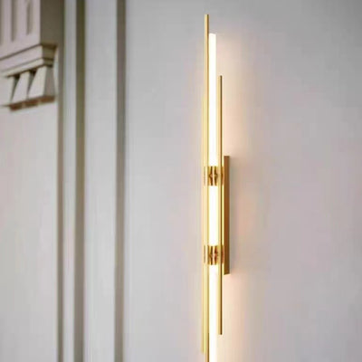 Modern Minimalist Iron Acrylic Long Strip LED Wall Sconce Lamp For Living Room