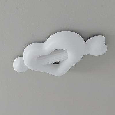 Contemporary Creative Cartoon Heart-Shaped Arrow PE Iron LED Flush Mount Ceiling Light For Bedroom