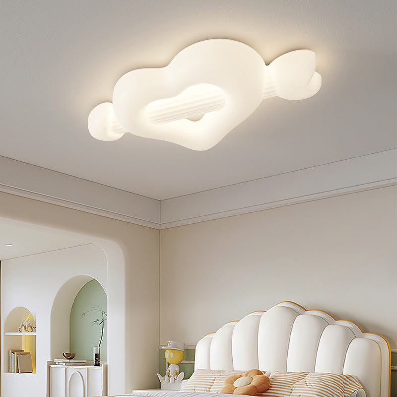 Contemporary Creative Cartoon Heart-Shaped Arrow PE Iron LED Flush Mount Ceiling Light For Bedroom