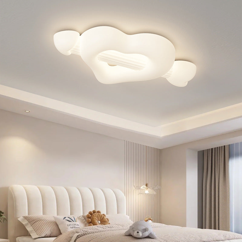 Contemporary Creative Cartoon Heart-Shaped Arrow PE Iron LED Flush Mount Ceiling Light For Bedroom