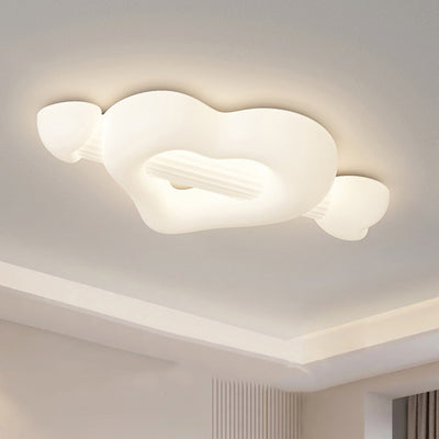 Contemporary Creative Cartoon Heart-Shaped Arrow PE Iron LED Flush Mount Ceiling Light For Bedroom