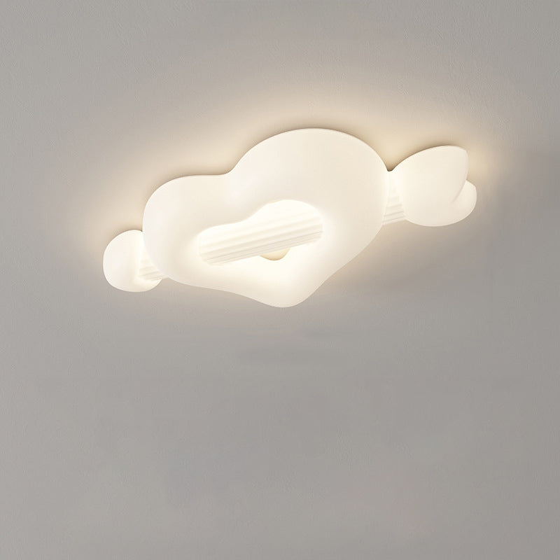 Contemporary Creative Cartoon Heart-Shaped Arrow PE Iron LED Flush Mount Ceiling Light For Bedroom