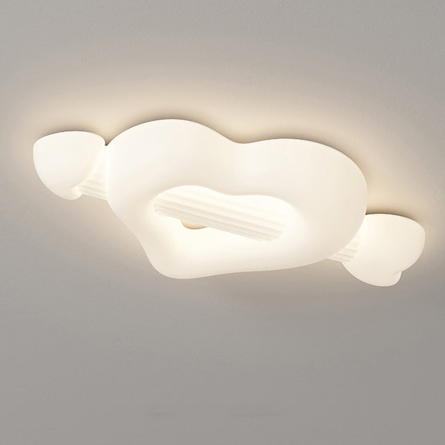 Contemporary Creative Cartoon Heart-Shaped Arrow PE Iron LED Flush Mount Ceiling Light For Bedroom