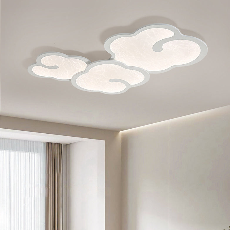 Plafonnier LED en fer acrylique géométrique cercle minimaliste moderne pour chambre 
