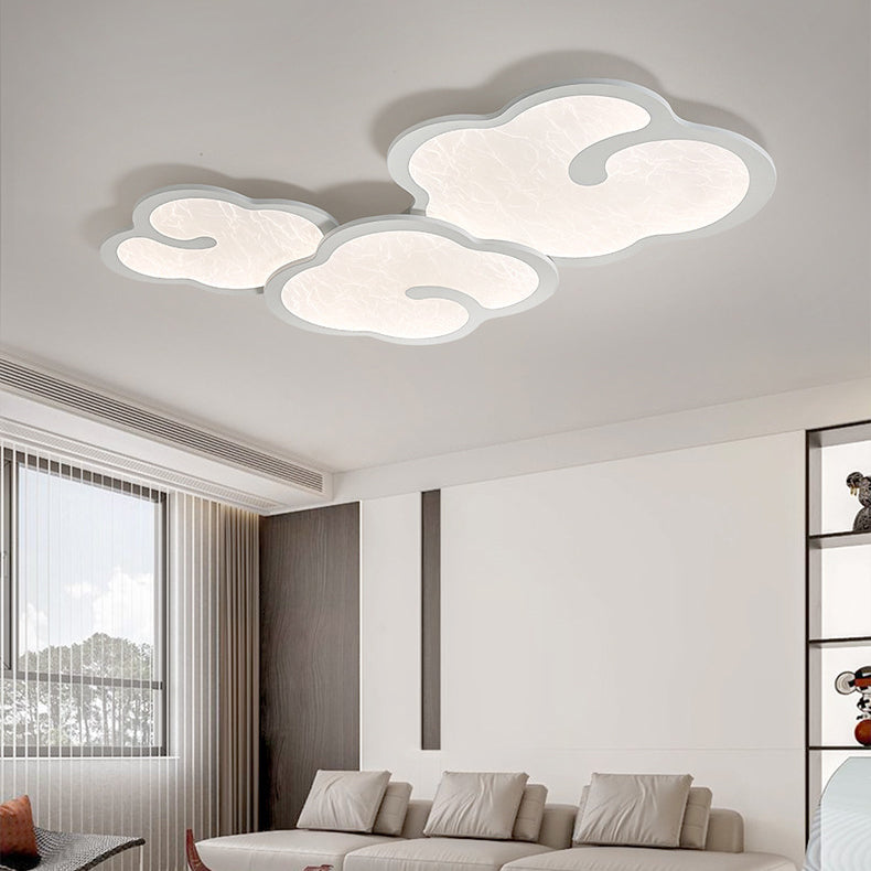 Plafonnier LED en fer acrylique géométrique cercle minimaliste moderne pour chambre 