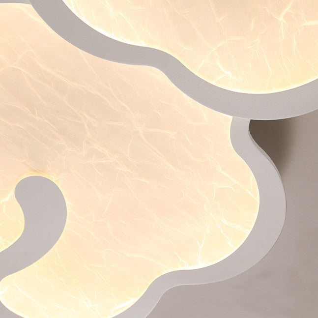 Plafonnier LED en fer acrylique géométrique cercle minimaliste moderne pour chambre 