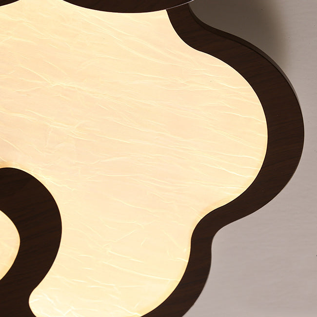 Plafonnier LED en fer acrylique géométrique cercle minimaliste moderne pour chambre 