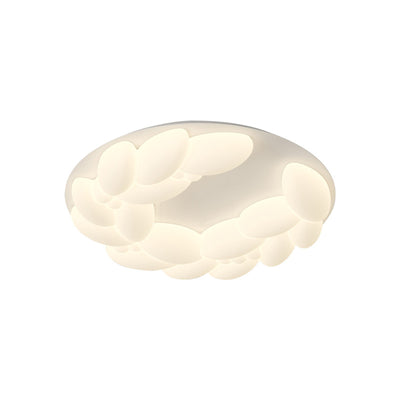 Plafonnier LED en fer acrylique géométrique cercle minimaliste moderne pour chambre 