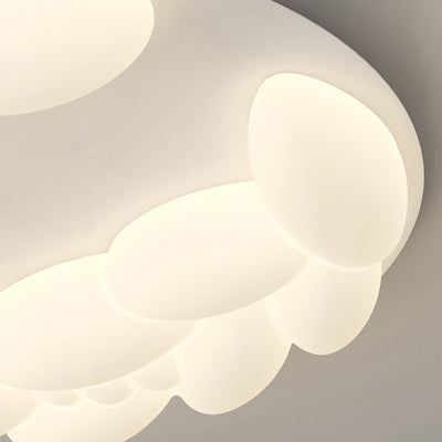 Plafonnier LED en fer acrylique géométrique cercle minimaliste moderne pour chambre 