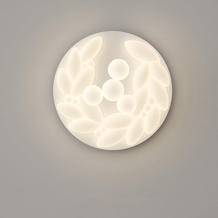 Zeitgenössische nordische geometrische Kreis PE Eisen LED Deckenleuchte für Schlafzimmer 