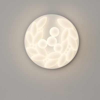 Plafonnier LED en fer acrylique géométrique cercle minimaliste moderne pour chambre 