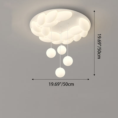 Plafonnier LED en fer acrylique géométrique cercle minimaliste moderne pour chambre 