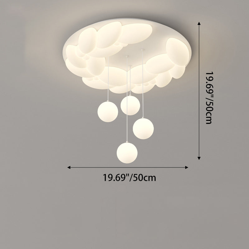 Plafonnier LED en fer acrylique géométrique cercle minimaliste moderne pour chambre 