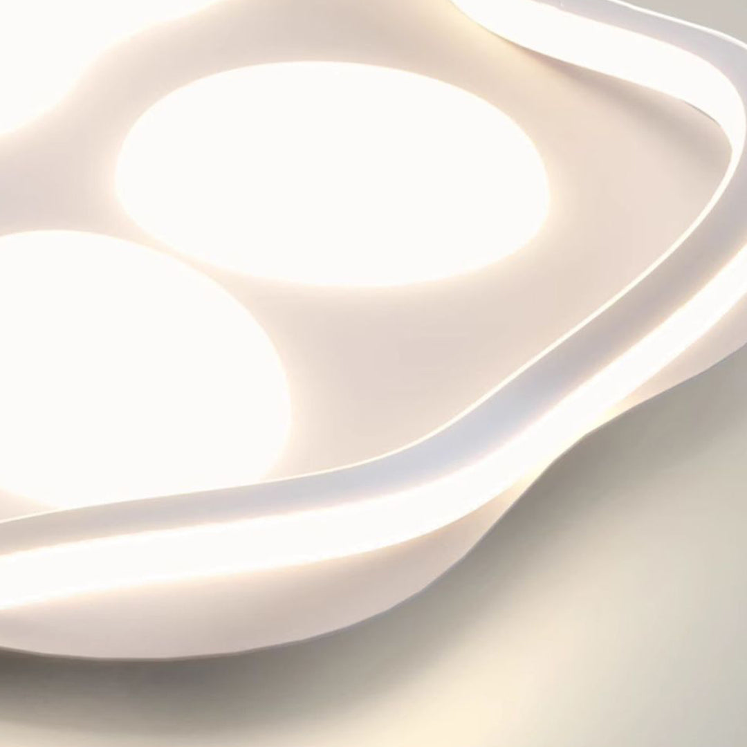 Plafonnier LED en fer avec abat-jour en acrylique en forme de griffe de chat scandinave contemporain pour chambre 