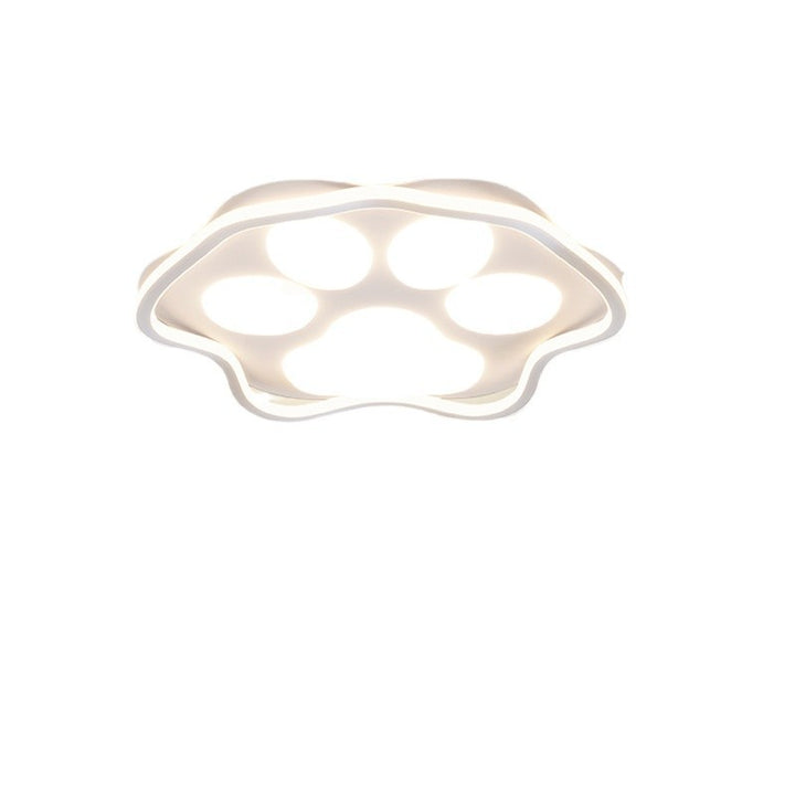Plafonnier LED en fer avec abat-jour en acrylique en forme de griffe de chat scandinave contemporain pour chambre 
