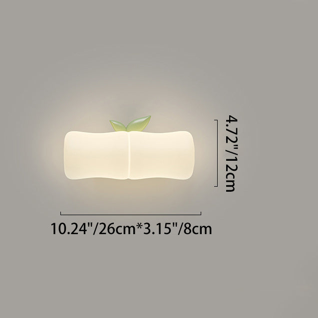 Applique murale LED contemporaine créative en bambou pour koala pour salon 