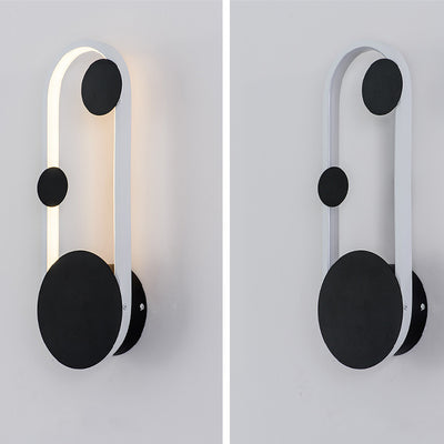 Simplicité Contemporaine Cercle Géométrique Anneau Fer Aluminium LED Applique Murale Pour Salon 