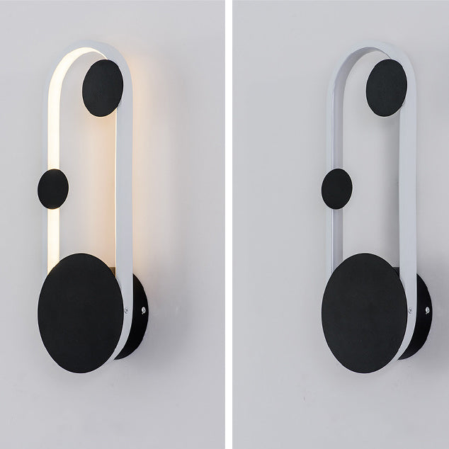 Simplicité Contemporaine Cercle Géométrique Anneau Fer Aluminium LED Applique Murale Pour Salon 