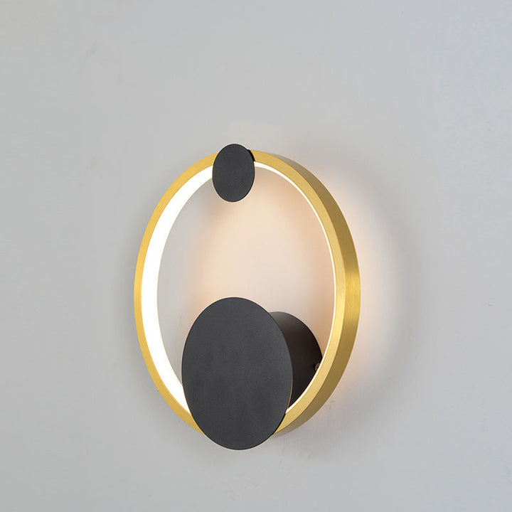 Simplicité Contemporaine Cercle Géométrique Anneau Fer Aluminium LED Applique Murale Pour Salon 