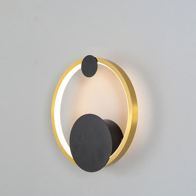 Simplicité Contemporaine Cercle Géométrique Anneau Fer Aluminium LED Applique Murale Pour Salon 