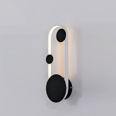 Simplicité Contemporaine Cercle Géométrique Anneau Fer Aluminium LED Applique Murale Pour Salon 