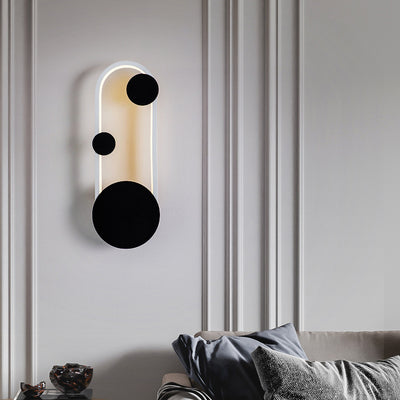 Simplicité Contemporaine Cercle Géométrique Anneau Fer Aluminium LED Applique Murale Pour Salon 