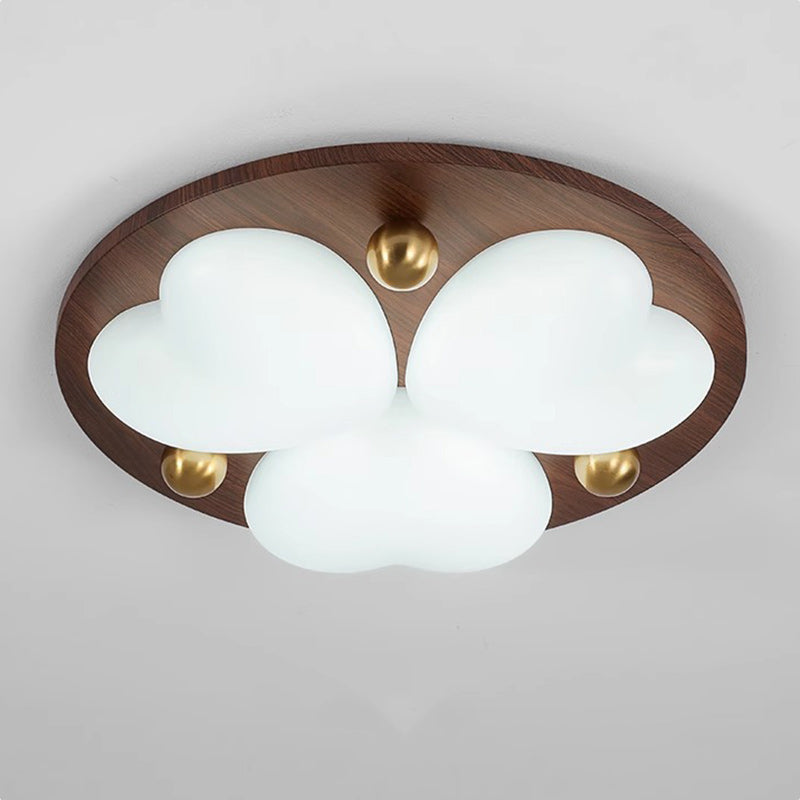 Plafonnier LED en fer acrylique géométrique cercle minimaliste moderne pour chambre 