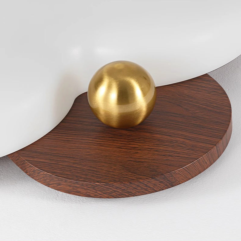 Plafonnier LED en fer acrylique géométrique cercle minimaliste moderne pour chambre 