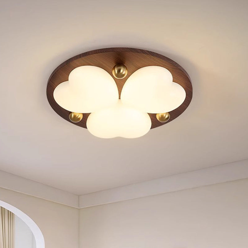 Plafonnier LED en fer acrylique géométrique cercle minimaliste moderne pour chambre 