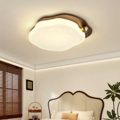 Plafonnier LED en fer acrylique géométrique cercle minimaliste moderne pour chambre 