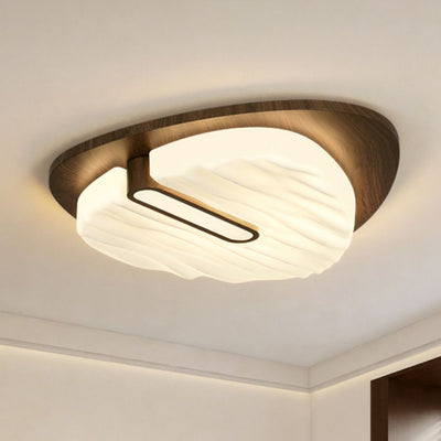 Plafonnier LED en fer acrylique géométrique cercle minimaliste moderne pour chambre 