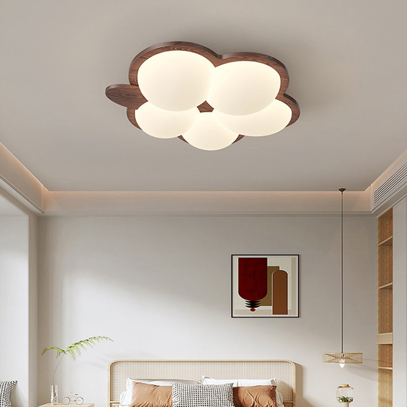 Plafonnier LED en fer acrylique géométrique cercle minimaliste moderne pour chambre 
