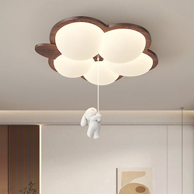 Plafonnier LED en fer acrylique géométrique cercle minimaliste moderne pour chambre 
