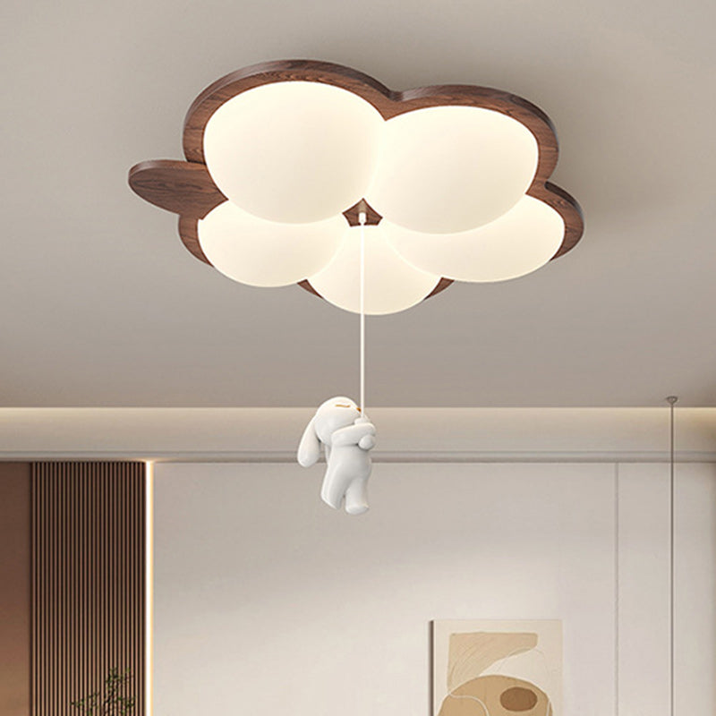 Plafonnier LED en fer acrylique géométrique cercle minimaliste moderne pour chambre 