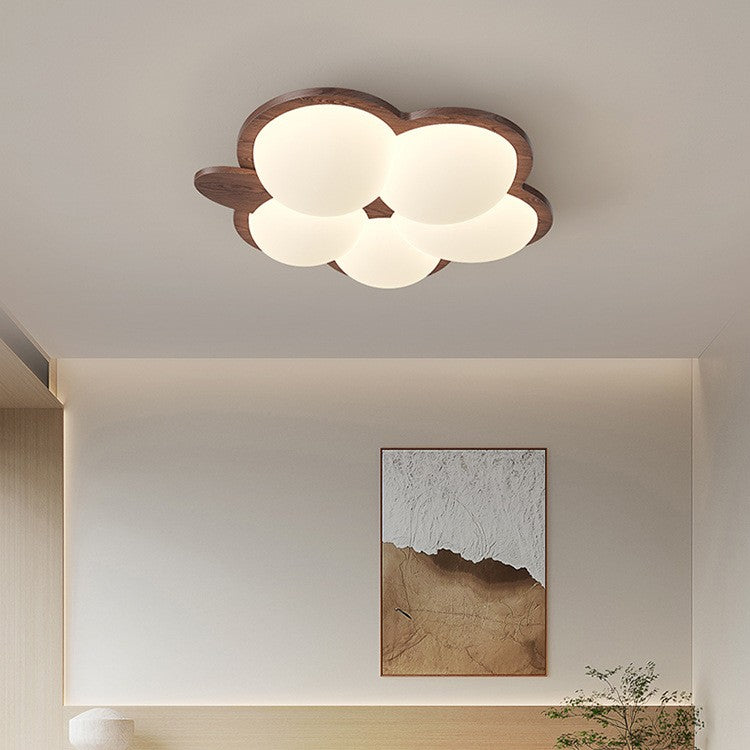 Plafonnier LED en fer acrylique géométrique cercle minimaliste moderne pour chambre 