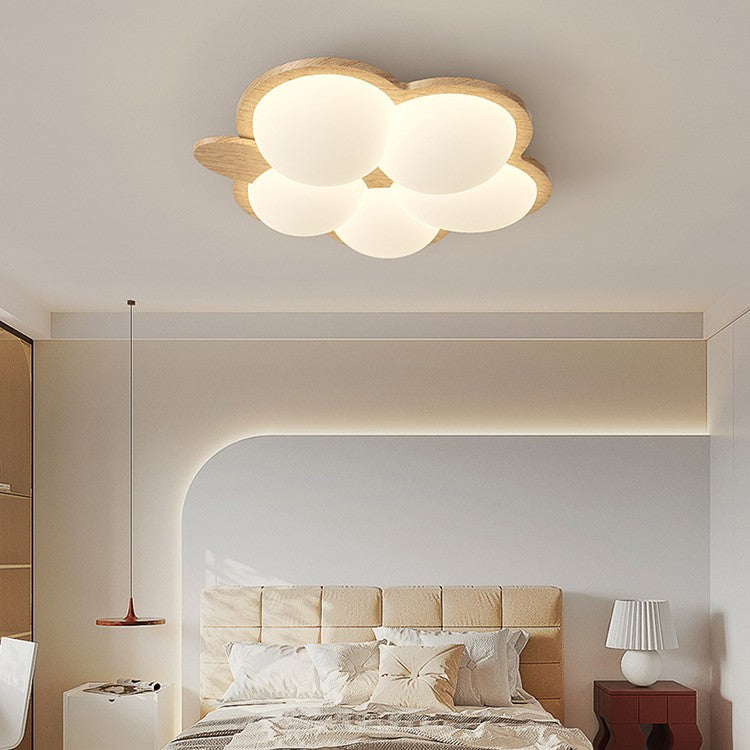 Plafonnier LED en fer acrylique géométrique cercle minimaliste moderne pour chambre 