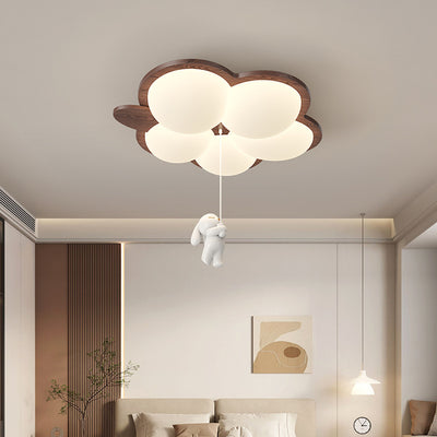 Plafonnier LED en fer acrylique géométrique cercle minimaliste moderne pour chambre 