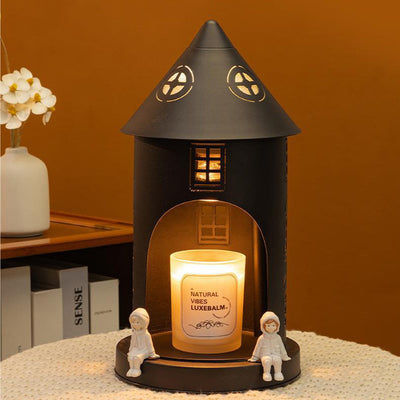 Lampe de table en cire fondue à 1 lumière en fer de modernité simplicité pour la chambre 