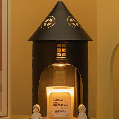 Lampe de table en cire fondue à 1 lumière en fer de modernité simplicité pour la chambre 