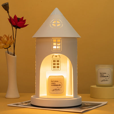 Lampe de table en cire fondue à 1 lumière en fer de modernité simplicité pour la chambre 