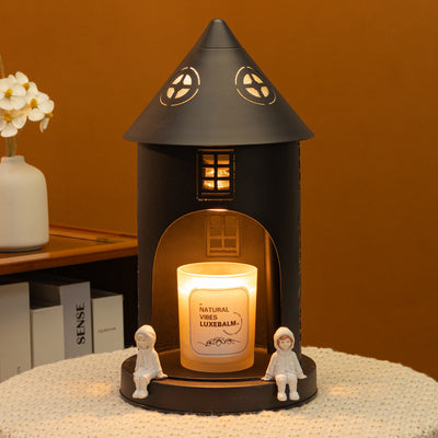 Lampe de table en cire fondue à 1 lumière en fer de modernité simplicité pour la chambre 