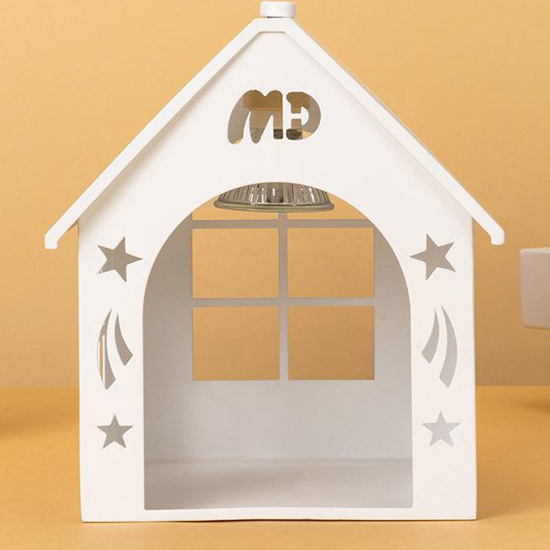 Lampe de table en fer avec découpe moderne Simplicity 1 lumière effet cire fondue pour chambre 