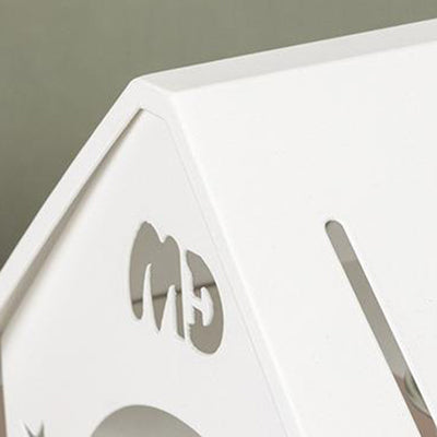 Lampe de table en fer avec découpe moderne Simplicity 1 lumière effet cire fondue pour chambre 